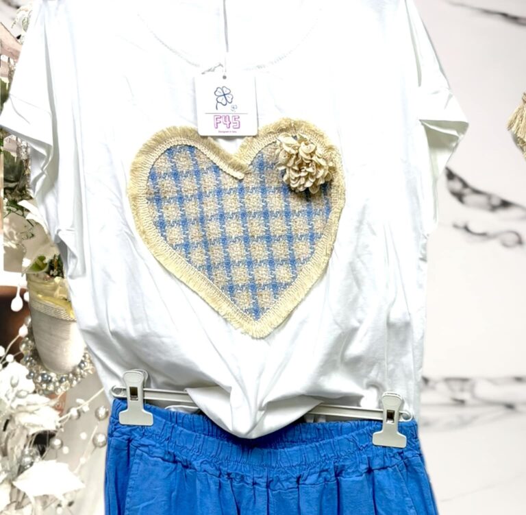 Bluzeczka z serduszkiem (moda włoska) 3762-MW - zdjęcie 3