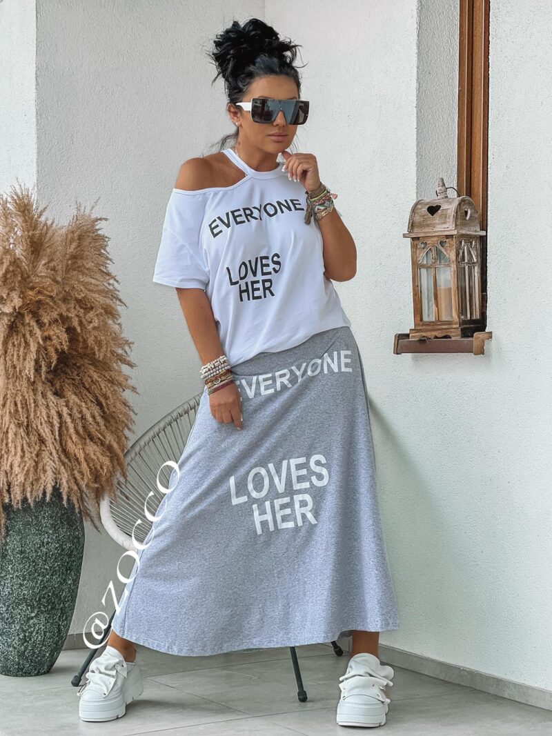 Komplet dresowy ze spódnicą maxi Zocco 2994/Z