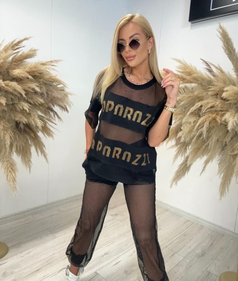 Dres z siateczką Paparazzi Fashion 4193-PF - zdjęcie 2