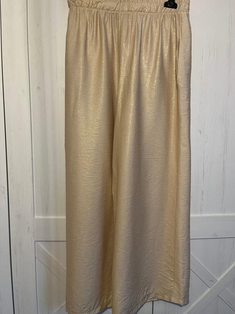 Spodnie z brokatem z przodu (moda włoska) 5293-MW