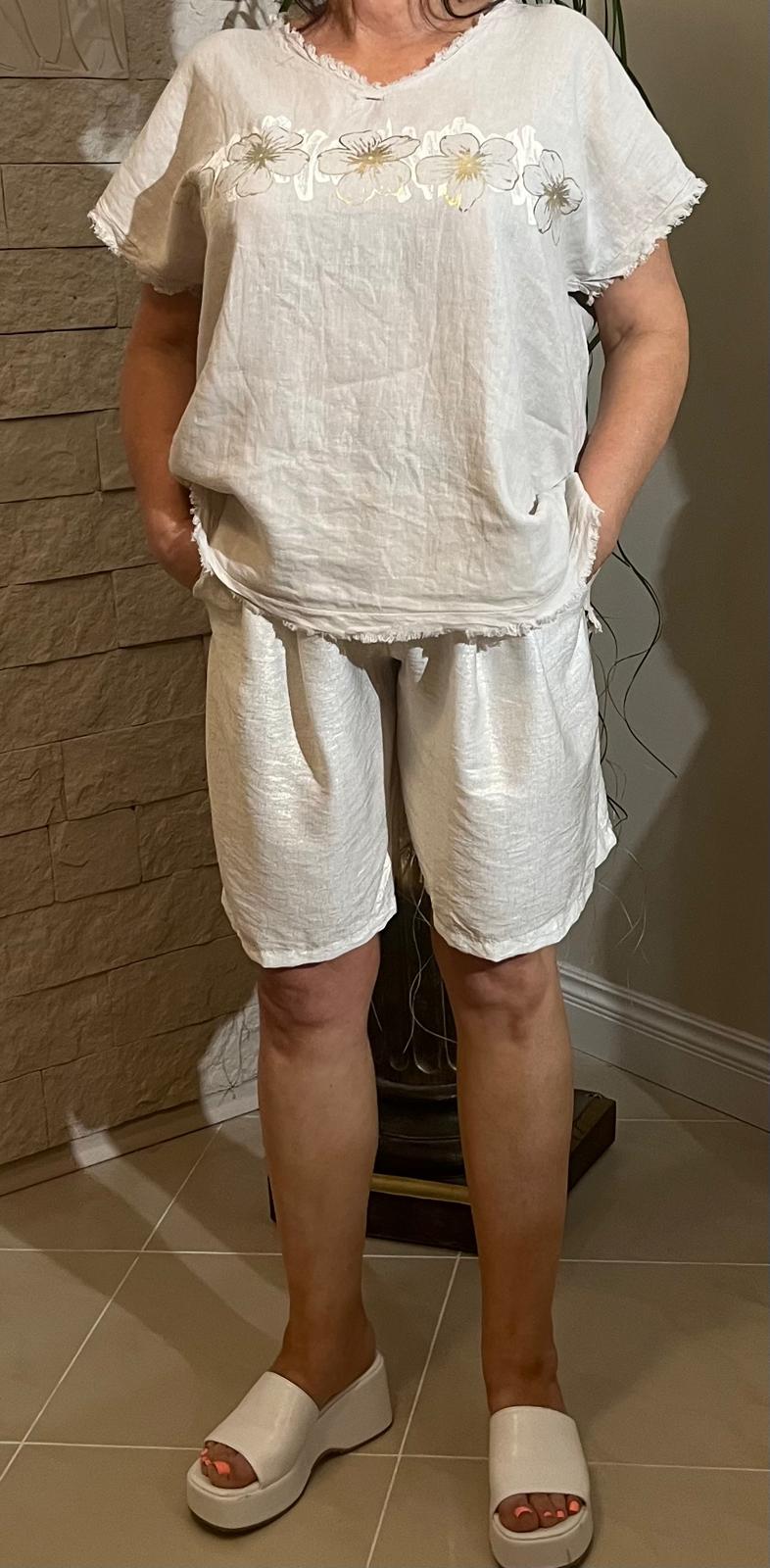 Beżowa  bluzeczka (moda włoska) 5484-MW