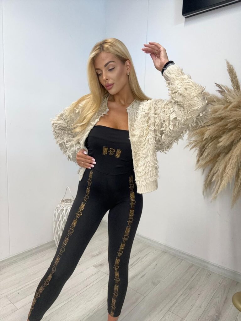 Sweterek z pętelkami Paparazzi Fashion 6242-PF - zdjęcie 2