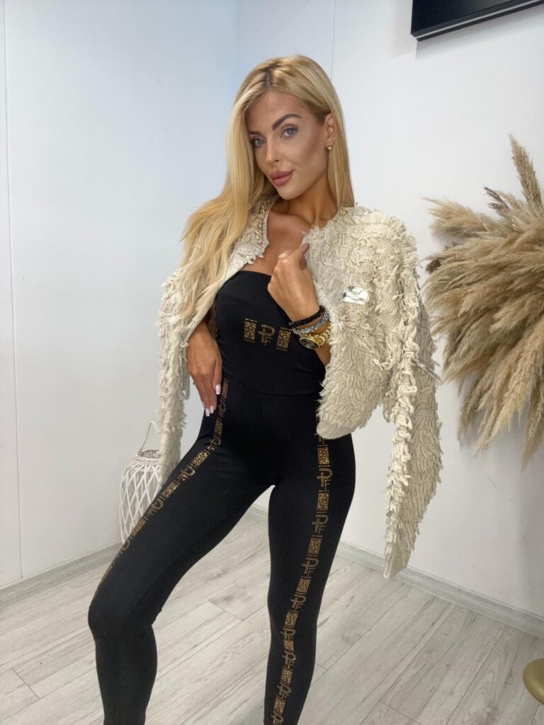 Sweterek z pętelkami Paparazzi Fashion 6242-PF