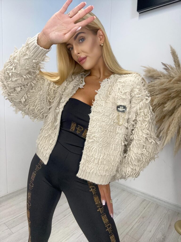 Sweterek z pętelkami Paparazzi Fashion 6242-PF - zdjęcie 4