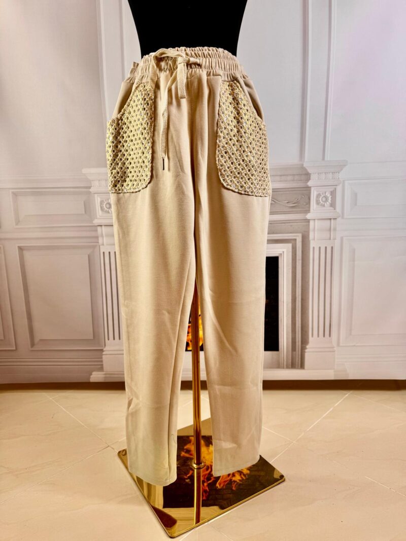 Sportowe spodnie (moda włoska) 6878-MW