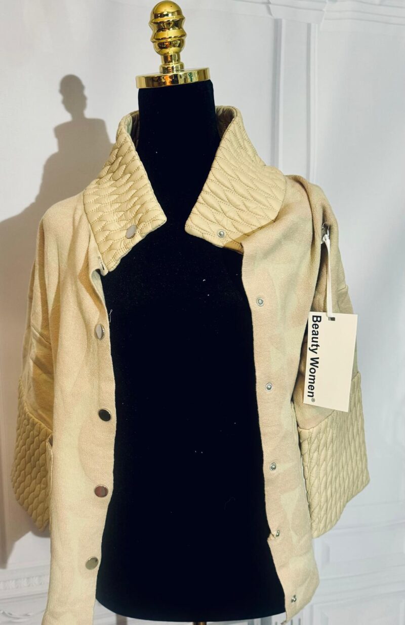 Narzutka z pikowaniem beżowa(moda włoska) 6844-MW