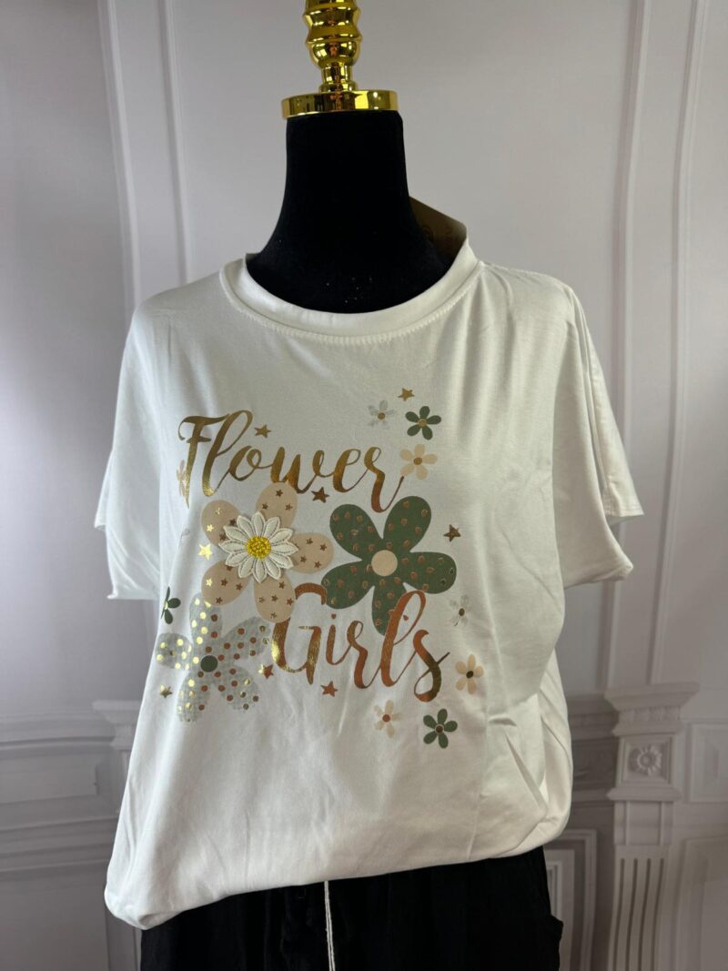 Bluzeczka z kwiatkami (moda włoska) 7004-MW