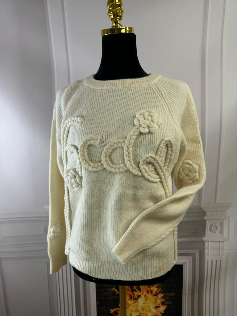 Sweterek z reglanowym rękawem (moda włoska) 7082-MW - zdjęcie 1