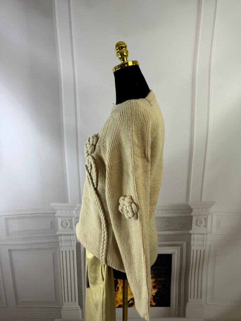 Sweterek z reglanowym rękawem (moda włoska) 7126-MW - zdjęcie 2