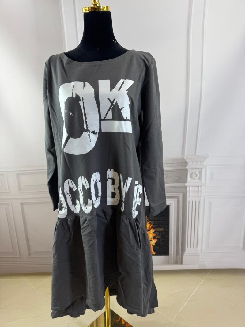 Obszerna bluzka z falbaną Zocco 7128-Z