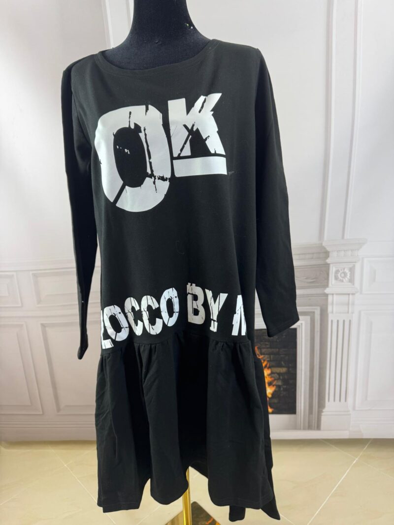 Obszerna bluzka z falbaną  Zocco 7129-Z