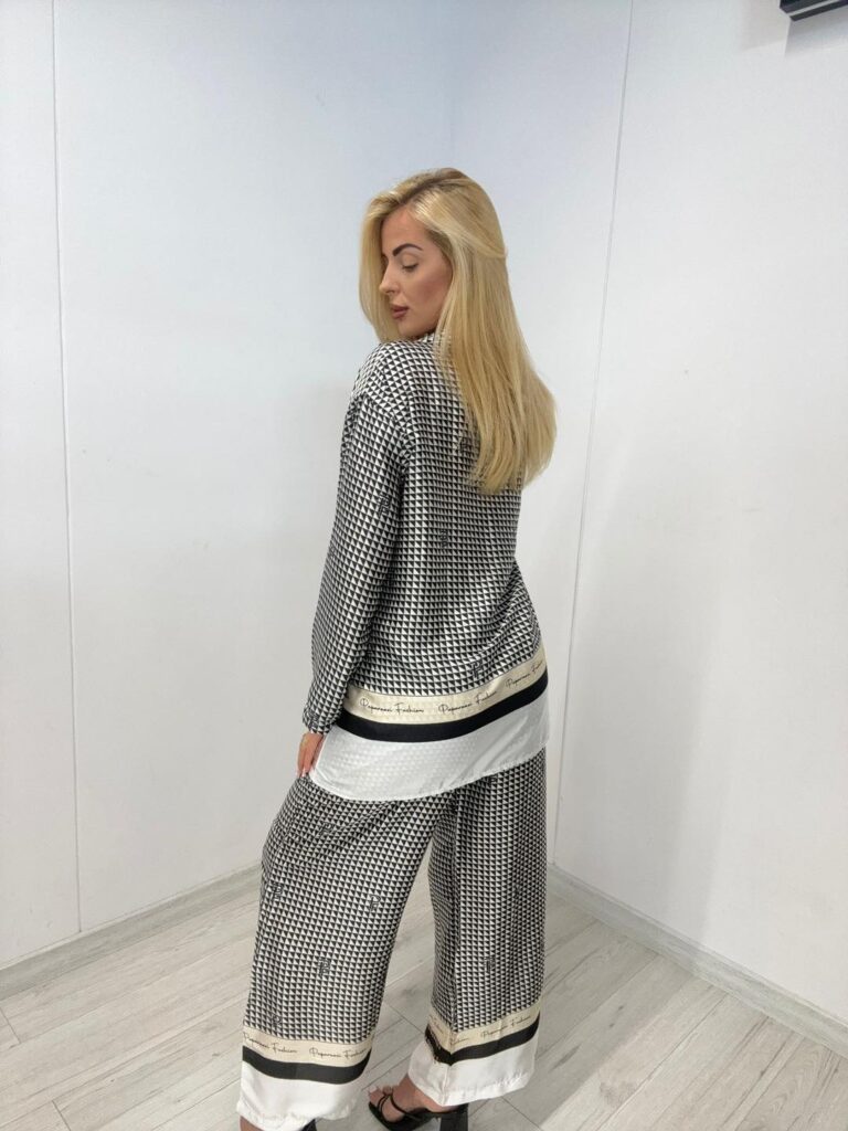 Komplet z białymi pasami Paparazzi Fashion 7447-PF - zdjęcie 2