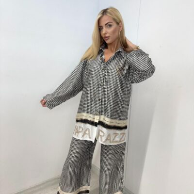 Komplet z białymi pasami Paparazzi Fashion 7447-PF