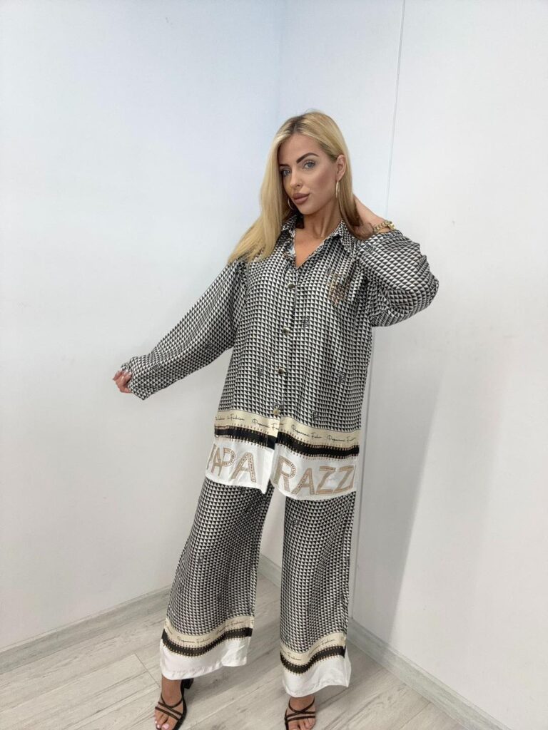 Komplet z białymi pasami Paparazzi Fashion 7447-PF - zdjęcie 1