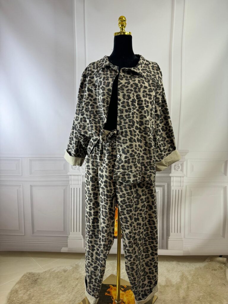 Katana+spodnie panterka (moda włoska) 7781-MW - zdjęcie 3