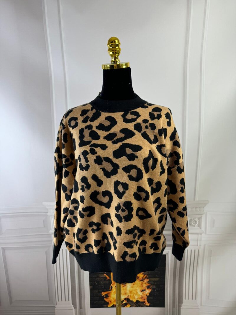 Sweterek pantera (moda włoska) 7767-MW