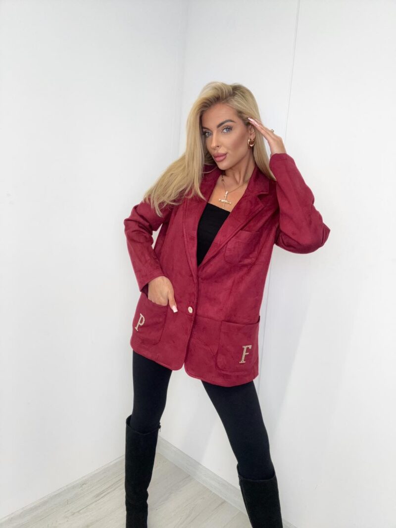 Zamszowa marynarka Paparazzi Fashion 9452-PF