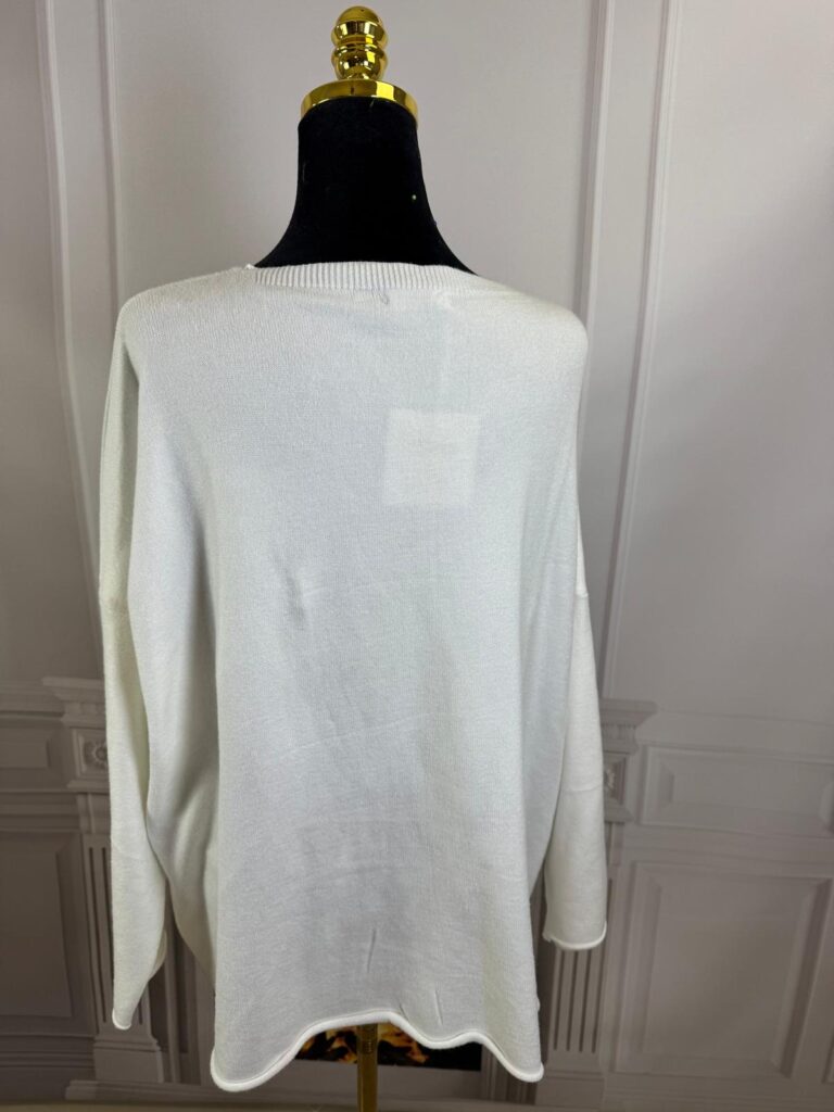 Sweterek LOVE Moda Włoska 10389-MW - zdjęcie 3