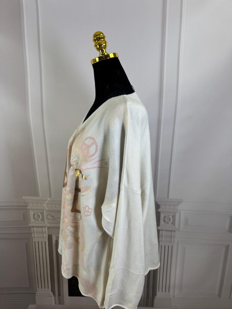 Sweterek LOVE Moda Włoska 10389-MW - zdjęcie 2