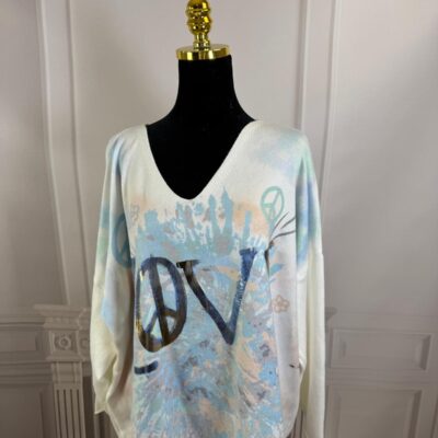 Sweterek LOVE Moda Włoska 10359-MW