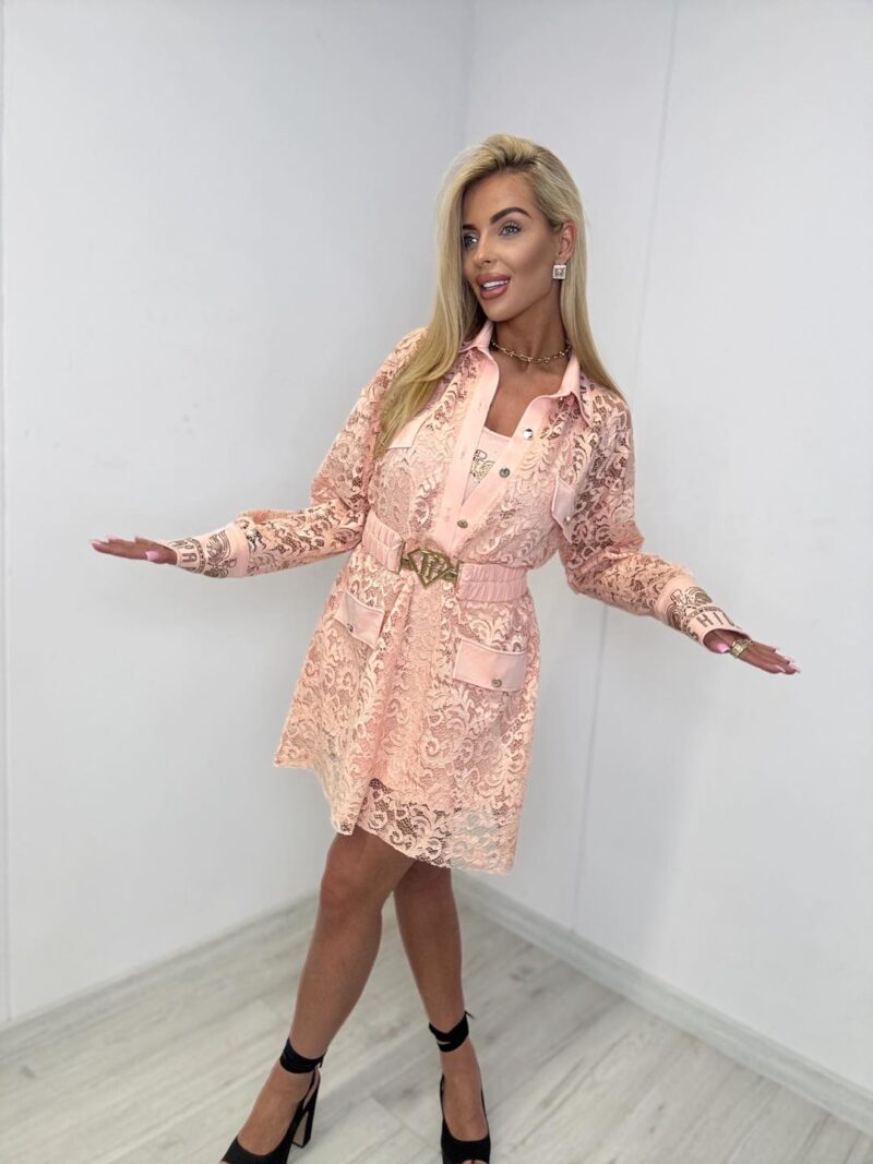 Koronkowa sukienka z haleczką Fashion Paparazzi 11642-PF