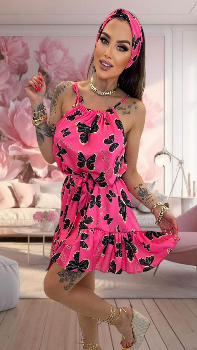 Sukienka Print  „AS ” Lola Bianka 12770-LB - zdjęcie 3