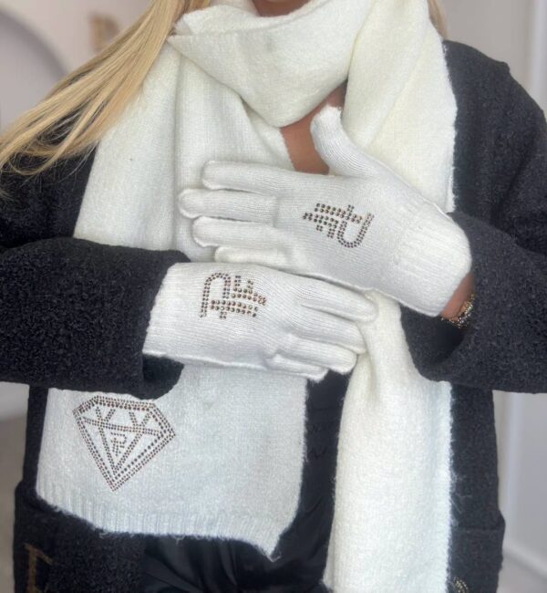Czapka+szalik+rękawiczki Paparazzi Fashion 6177/PF - zdjęcie 3