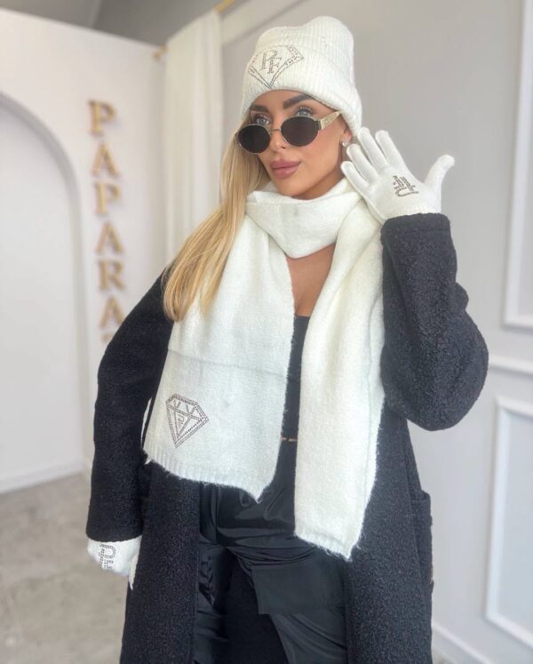 Czapka+szalik+rękawiczki Paparazzi Fashion 6176/PF