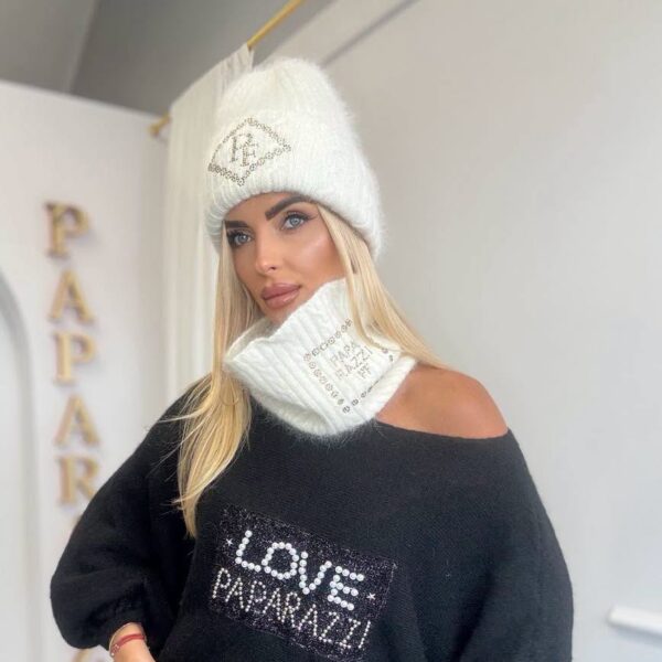 Czapka+komin Paparazzi Fashion 6204/PF - zdjęcie 3